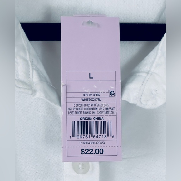 Wild fable White Light Weight Crop Frayed Edge Long Sleeve Top/Jacket La… - Picture 6 of 8